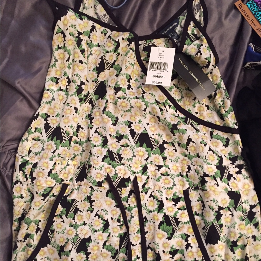 French Connection daisy patterned romper
